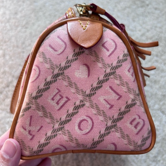 Dooney & Bourke Pink and Brown Satchel - Picture 5 of 10